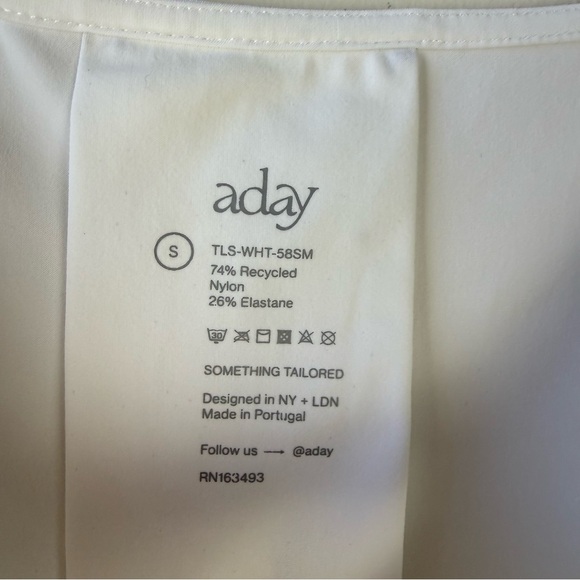 Aday White Something Tailored Ling Sleeve V Neck Blouse - Picture 8 of 8